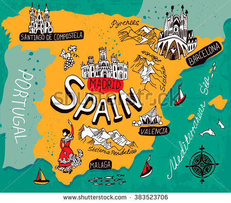 stock-vector-illustrated-map-of-spain-383523706